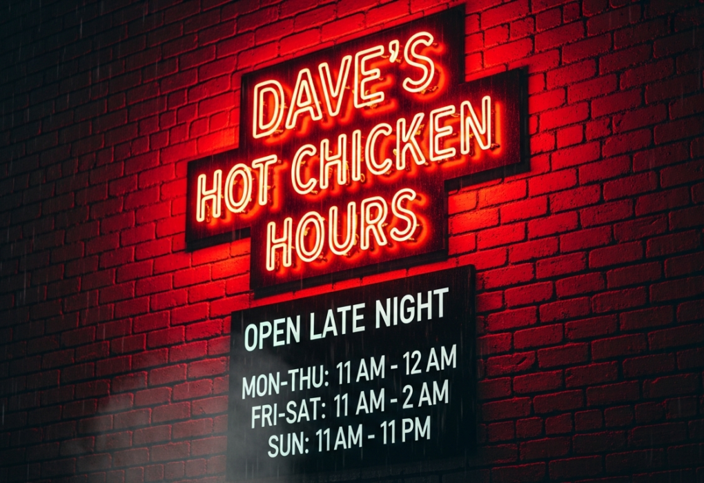 Daves Hot Chicken Hours